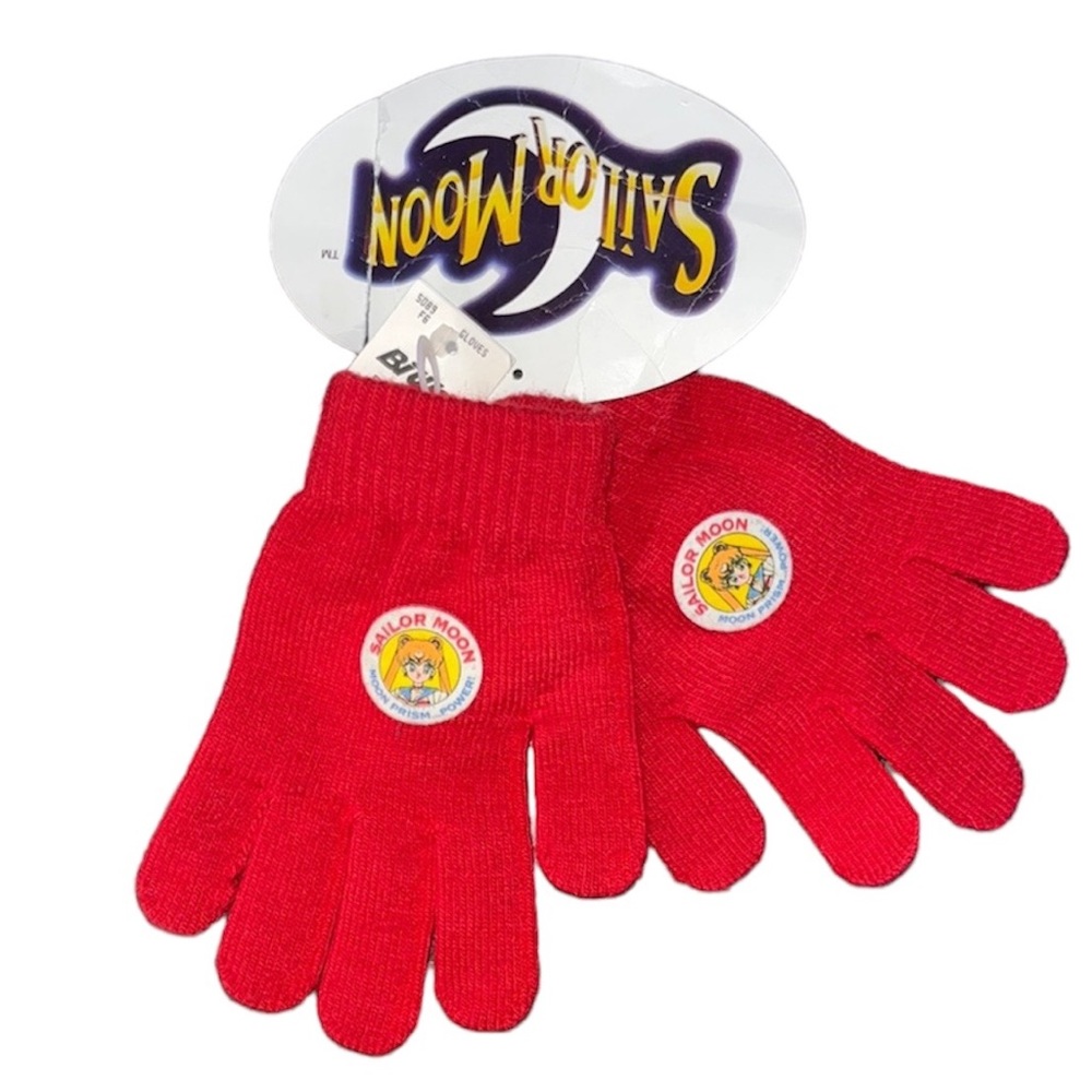 Sailor Moon Vintage Red Winter Gloves| Vintage